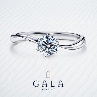【GALA JEWELRY(ガラジュエリー)】 GALA_【0.5カラット】エンゲージリング_上質なシンプル