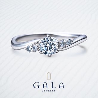 【GALA JEWELRY(ガラジュエリー)】【GALA】穏やかなウェーブラインが上品かつフェミニン