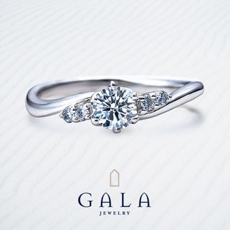 【GALA JEWELRY(ガラジュエリー)】 【GALA】穏やかなウェーブラインが上品かつフェミニン