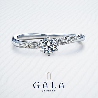 【GALA JEWELRY(ガラジュエリー)】 【GALA】クラシカルな個性的デザイン！ミルグレインとレリーフがポイント☆