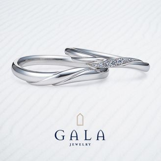 【GALA JEWELRY(ガラジュエリー)】【GALA】ぽってり感と華やかさで女性らしさ満載♪思わずときめくマリッジリング