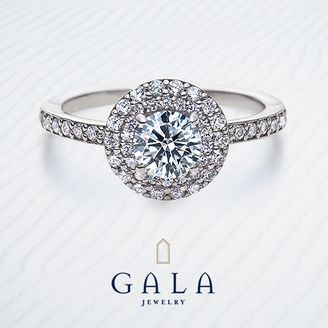 【GALA JEWELRY(ガラジュエリー)】 【GALA】クラシカルさと華やかさを併せ持つエンゲージリング＊