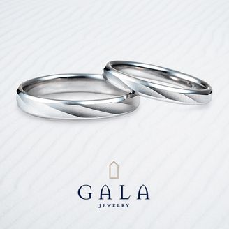 【GALA JEWELRY(ガラジュエリー)】 【GALA】マットと光沢のコントラストが絶妙！カジュアル好きなおふたりに♪