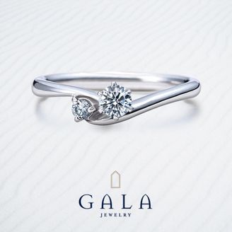 【GALA JEWELRY(ガラジュエリー)】【GALA】女性らしい柔らかいラインが魅力的な、ロマンティックデザイン★