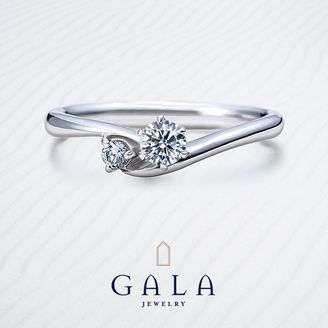 【GALA JEWELRY(ガラジュエリー)】 【GALA】女性らしい柔らかいラインが魅力的な、ロマンティックデザイン★