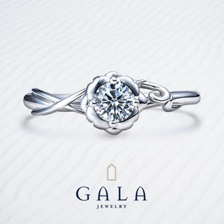 【GALA JEWELRY(ガラジュエリー)】【GALA】花びらに包まれ優しく輝く永遠の愛を象徴するダイヤモンド
