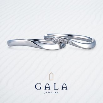 【GALA JEWELRY(ガラジュエリー)】【GALA】エッジの効いたS字ラインがスタイリッシュ！細身で指馴染みも◎