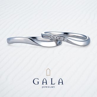 【GALA JEWELRY(ガラジュエリー)】 【GALA】エッジの効いたS字ラインがスタイリッシュ！細身で指馴染みも◎