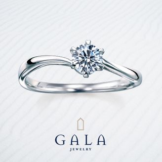 【GALA JEWELRY(ガラジュエリー)】GALA_【0.2カラット】エンゲージリング_上質なシンプル