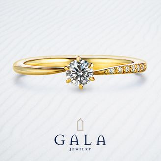 【GALA JEWELRY(ガラジュエリー)】【GALA】華奢なゴールドデザイン！ファッションリングとの相性もばっちり☆