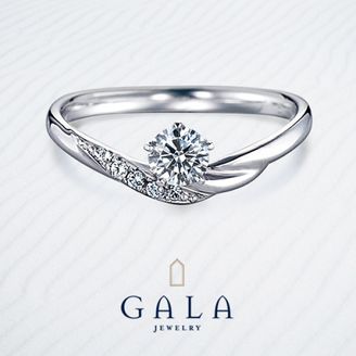 【GALA JEWELRY(ガラジュエリー)】GALA_【0.2カラット】「品質」と「価格」へのこだわり_春の柔らかな風をイメージした婚約指輪（キュート）