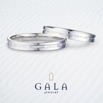 【GALA JEWELRY(ガラジュエリー)】 【GALA】すっきりとしたラインが人気のデザイン！中央のつや消しがクール★