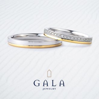 【GALA JEWELRY(ガラジュエリー)】 【GALA】2色使いのバランスが、普段遣いにも、特別なお出かけの時にもピッタリ☆