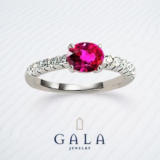 【GALA JEWELRY(ガラジュエリー)】【GALA】愛の象徴、ルビーの輝きが魅力的な指輪