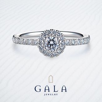 【GALA JEWELRY(ガラジュエリー)】【GALA】存在感ある輝きを放つ、ゴージャスな取り巻きデザイン！