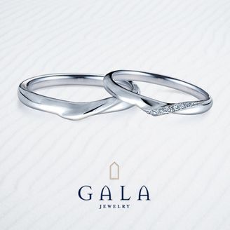 【GALA JEWELRY(ガラジュエリー)】【GALA】繊細なデザインに美しくあしらったダイヤが上品な輝きをプラス♪
