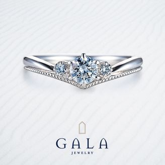 【GALA JEWELRY(ガラジュエリー)】GALA_優しいV字ライン【0.3カラット】エンゲージリング（キュート）_「品質」と「価格」へのこだわり