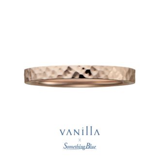 【VANillA(ヴァニラ)】【Lilas -リラ-】 カスタムオーダーリング ： ブラウンゴールド / ハンマートーン加工 / ダイヤ無し / 2.5mm幅