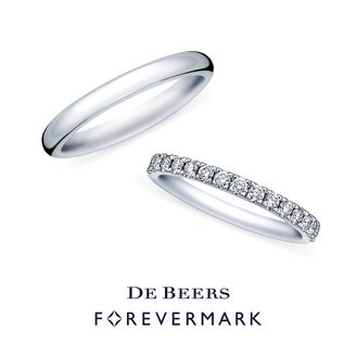 【VANillA(ヴァニラ)】【 Forevermark Collection 】 プロングパヴェリング & ウェディングバンド（HIR054 / FWR251）