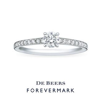 【VANillA(ヴァニラ)】【 Forevermark Bridal Collection 】 クラシック ソリティア パヴェ リング