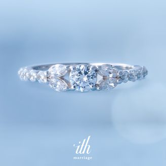 【ith(イズ)】【木の葉シェイプのやさしいダイヤ】ミモーサ / Mimosa