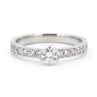 【GRACIS(グラシス)】【AbHeri 】856ARO2 “ADAMANT” Graded diamond ring