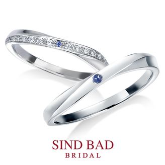 【SIND BAD(シンドバット)】【月虹（げっこう）】夜の月明かりから生まれた約束のしるし サファイア 