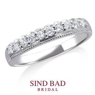 【SIND BAD(シンドバット)】【姫乃環-HIMENOWA-】ティアラ型ハーフエタニティ