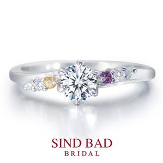 【SIND BAD(シンドバット)】廻 -MEGURU- アメジスト シトリントパーズ アレンジ 