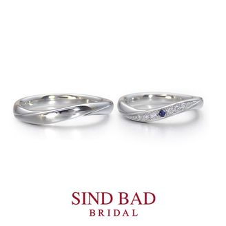 【SIND BAD(シンドバット)】【琉川　るかわ】サファイア１石・ダイヤモンド６石