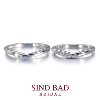 【SIND BAD(シンドバット)】【晴雪（はるき）】雪解けの隙間から垣間見えた萌芽の季節  ピンクダイヤモンド（レディース）、ダイヤモンド（メンズ）アレンジ