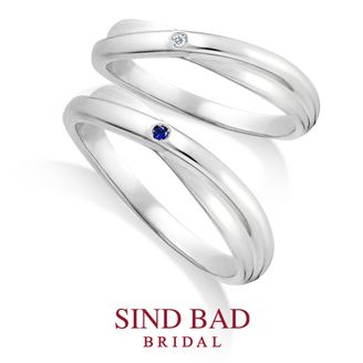 【SIND BAD(シンドバット)】かさね -KASANE- 【クロスタイプ】ダイヤモンド　サファイア アレンジオーダー