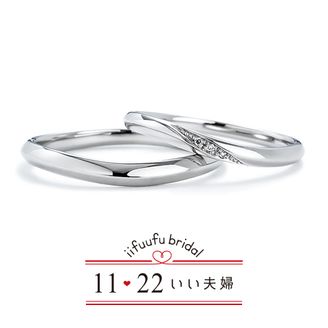 【1122 iifuufu bridal(いい夫婦ブライダル)】 いい夫婦ブライダル/「No.10　もも」/結婚指輪