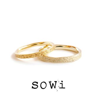 【TROA(トロア)】【代官山*sowi】”おと”から生まれたブライダルリング-ゆらゆら（細）
