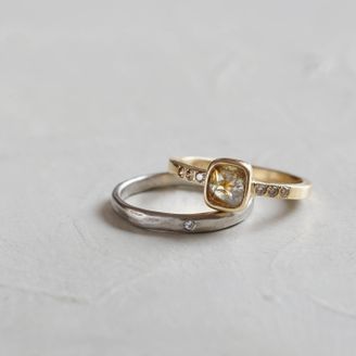 【TROA(トロア)】 ローズカットダイヤモンドリング