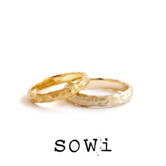 【TROA(トロア)】【代官山*sowi】”おと”から生まれたブライダルリング-ことこと（太）