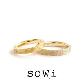 【TROA(トロア)】【代官山*sowi】”おと”から生まれたブライダルリング-ゆらゆら（太）