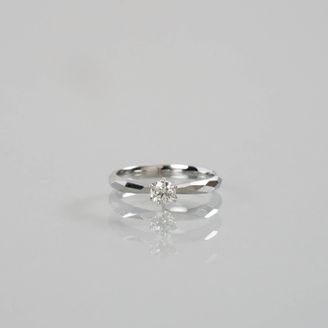 【TROA(トロア)】 Rough cut solitaire‐ラフカットソリティア