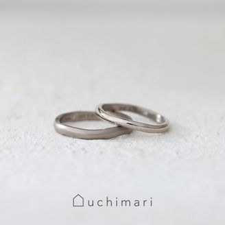 【uchimari(ウチマリ)】手仕事ならではのゆらぎが美しい結婚指輪