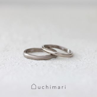 【uchimari(ウチマリ)】 手仕事ならではのゆらぎが美しい結婚指輪