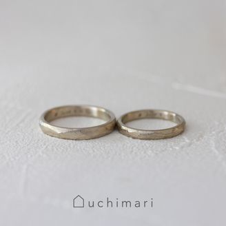 【uchimari(ウチマリ)】ランダムアンティーク仕上げの結婚指輪