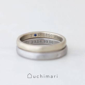 【uchimari(ウチマリ)】 コナガイ香さんによるアーティスト刻印の結婚指輪