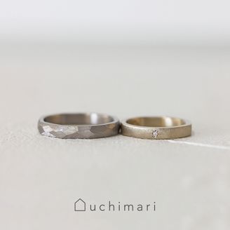 【uchimari(ウチマリ)】 細やかな煌めきが目を引く結婚指輪