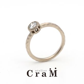 【atelier CraM(アトリエ クラム)】【リメイクオーダー事例】宝石リメイクのエンゲージリング