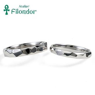 【アトリエフィロンドール】 【アトリエ・フィロンドール】MIORING 飾らない槌目模様のゆらめき　湧水 -いずみ-