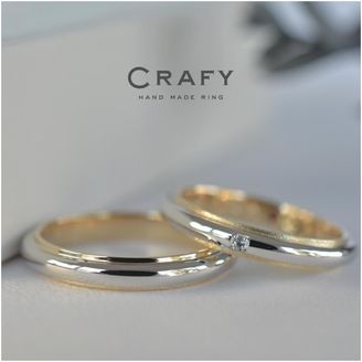 【CRAFY(クラフィ)】【ふたりで手作り】イエロー×プラチナの内外コンビネーション