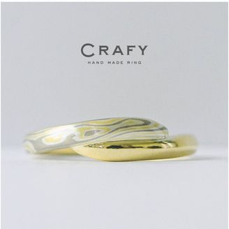 【CRAFY(クラフィ)】【ふたりで手作り】木目金の手作り結婚指輪でただひとつの模様を