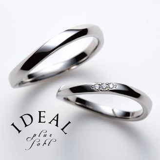 【IDEAL Plus fort(アイデアルプリュフォール)】 LIEN～plus fortシリーズ～【鍛造製法の結婚指輪】