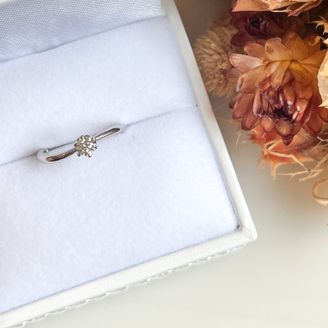 【Smith(工房スミス)】 【隠れ家工房でつくる】緩やかウェーブでシンプルを意識したエンゲージリング