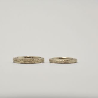 【Smith(工房スミス)】【隠れ家工房でつくる】木婚式の記念に木目模様の記念リング